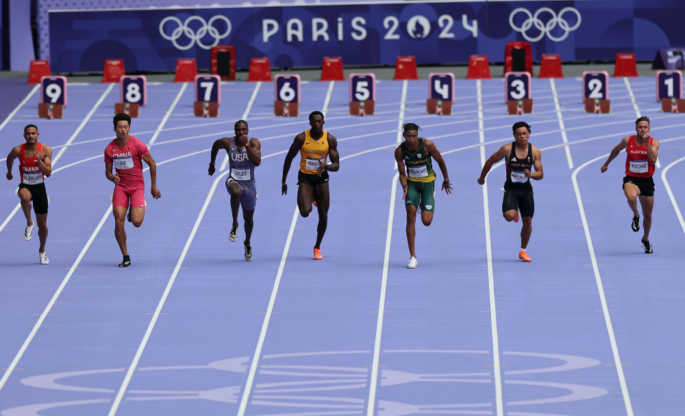 巴黎奥运会丨田径——男子100米赛况