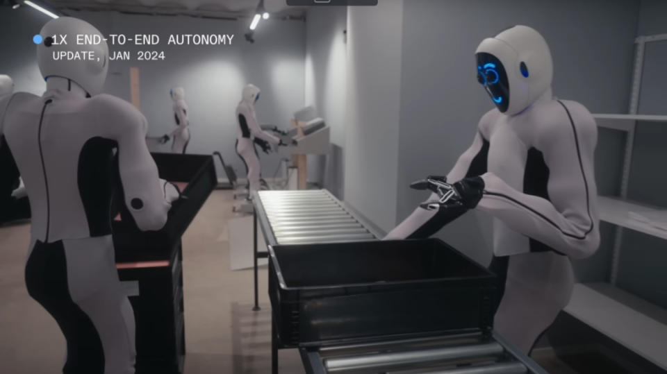 1x 发布其人形机器人 eve 的新视频 全程由机器人拍摄 恐怖谷效应引发