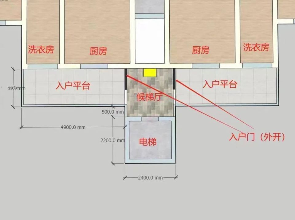 电梯入户图纸图片