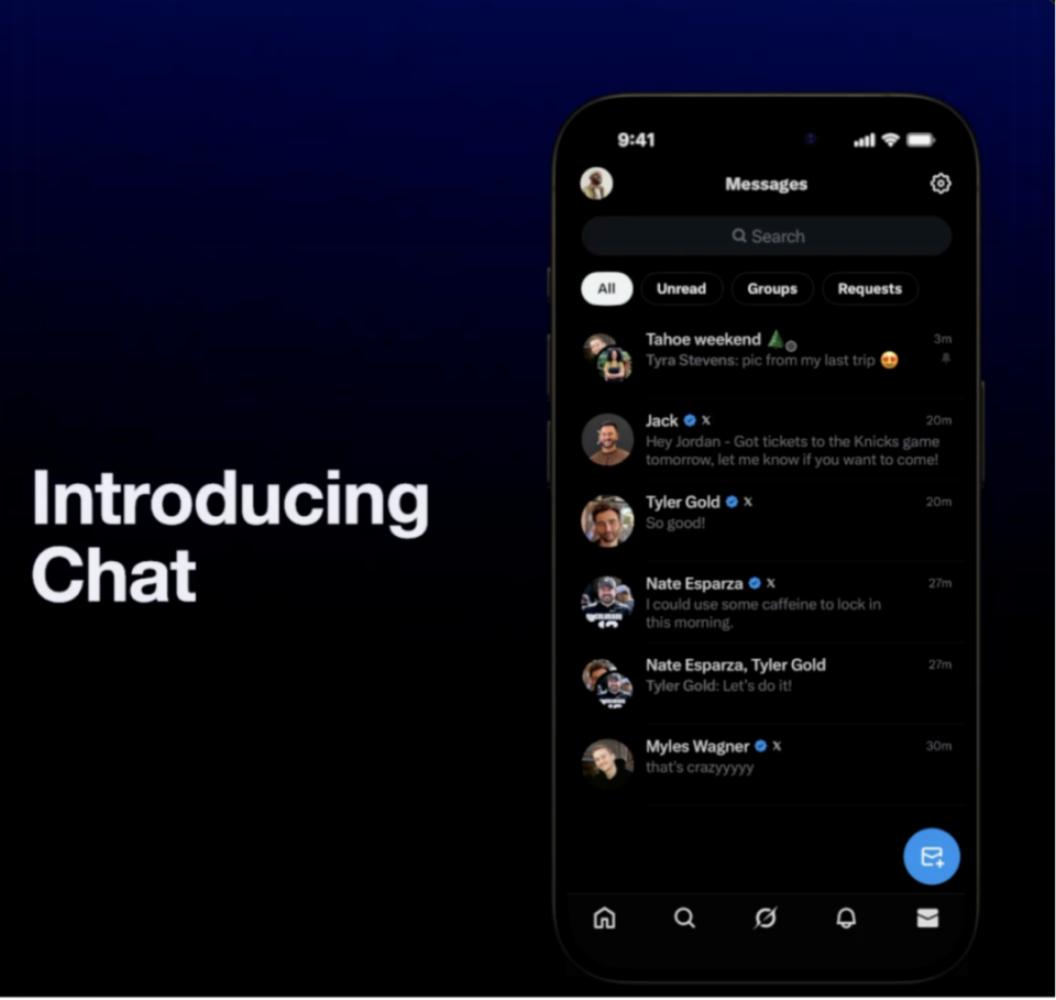 推特上线加密聊天功能，马斯克对标微信的超级应用迈出关键一步-腾讯新闻