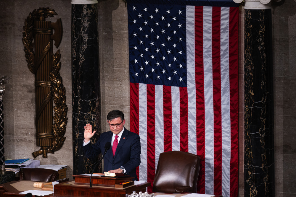 美众议院共和党保守派议员迈克约翰逊当选议长