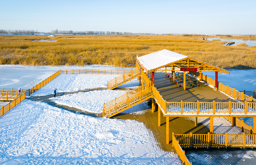 雄安新区白洋淀:雪后初霁美如画_腾讯新闻