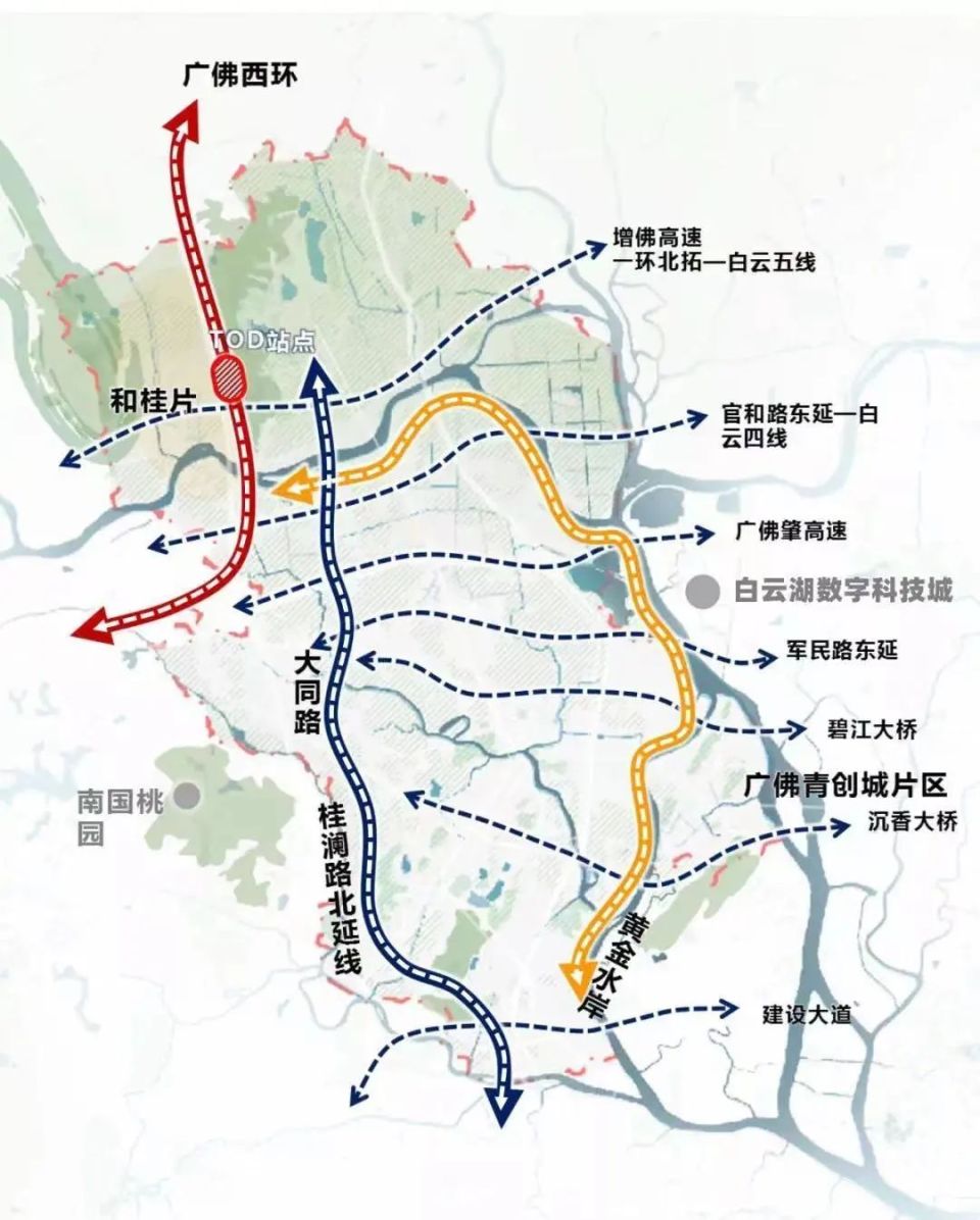 里水规划主干道路网.1早签约,早移交,早补偿!