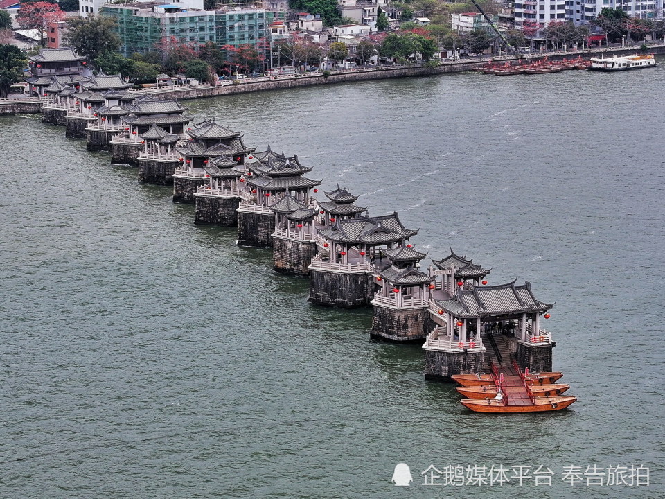 广济桥壮丽雄伟 凸显潮州悠久文化底蕴_腾讯新闻
