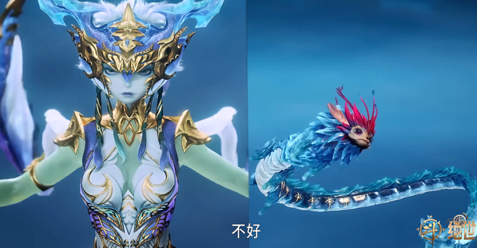 斗罗天梦冰蚕和冰帝及时出手不然霍雨浩就做不成唐三女婿了