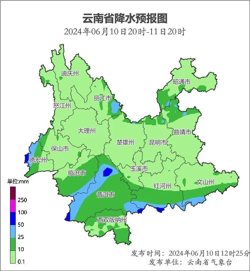 云南气候分布图图片