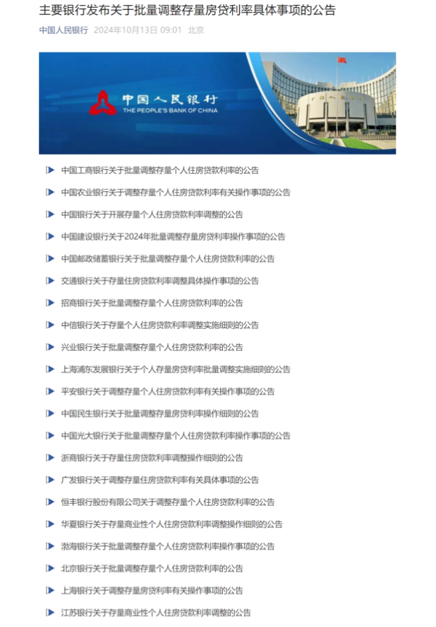 超20家银行公布细则！存量房贷利率10月25日起调整，算算你能省多少钱？_腾讯新闻