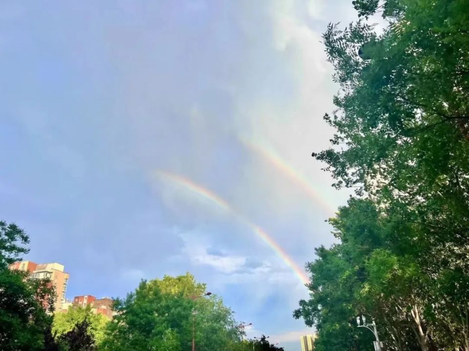 罕见 | 天津雨后彩虹!这么美的天空你遇到了吗?