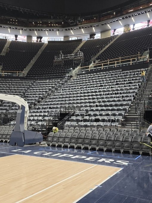 船记晒快船新球馆intuit dome最新内部照片