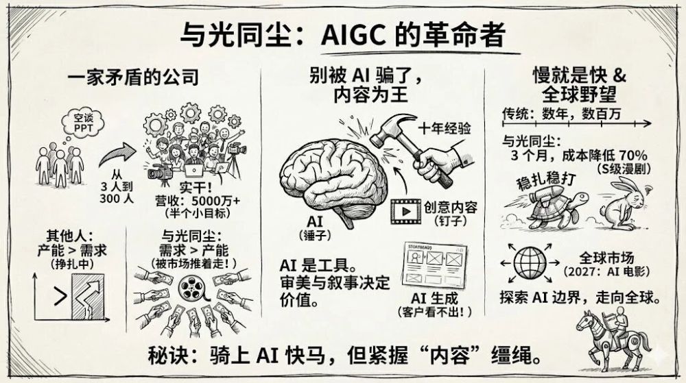 7人团队，3个月，一部S级漫剧：AIGC正在如何重塑内容工业？ · 原文图片 1