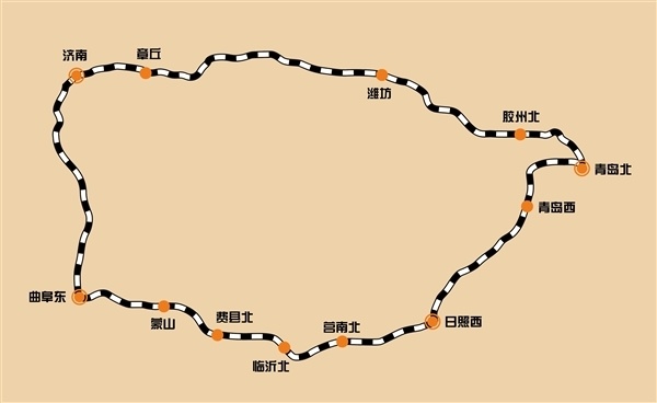 特别的g5555次高铁:6小时画个圈 从济南到济南