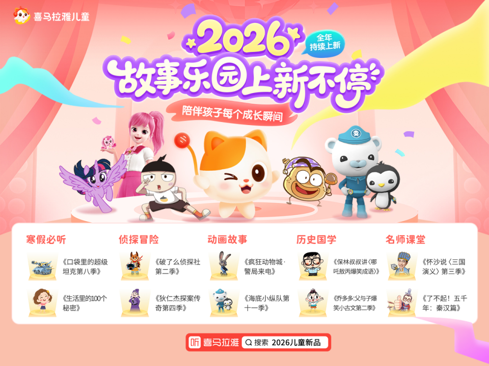 喜马拉雅儿童2025十大人气ip揭晓，“李哪吒”等平台原创ip深受用户喜爱腾讯新闻 