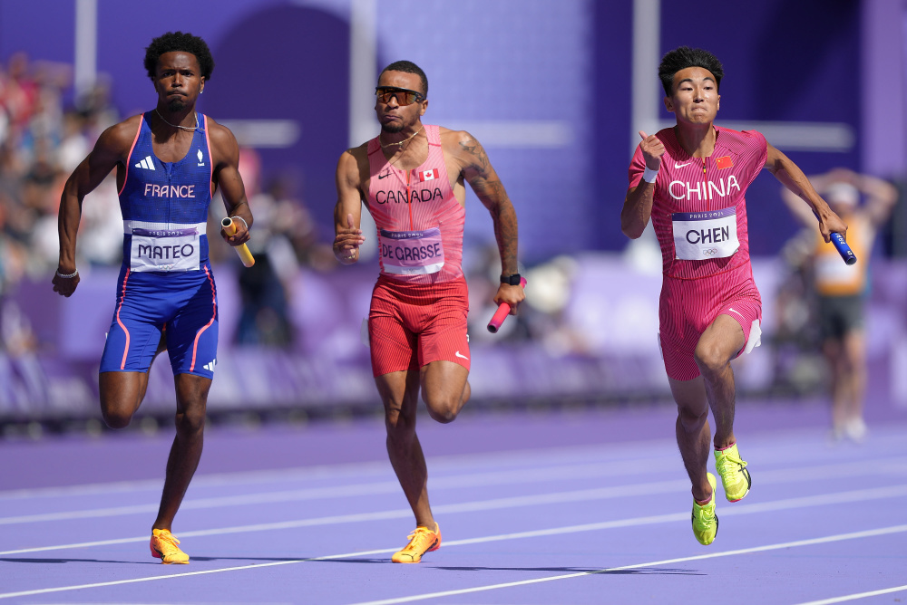 巴黎奥运会丨田径——男子4x100米接力赛况
