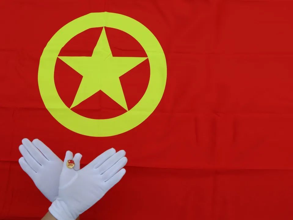 五四这young过丨以青春之名"告白",与团旗团徽合个影
