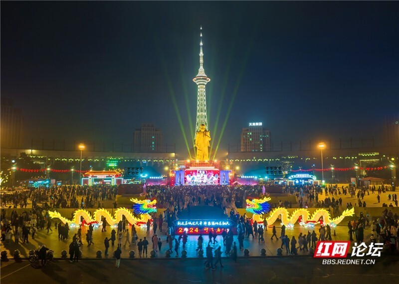 我的大城小镇丨株洲首届神农庙会夜景高清美图,看得见的热辣滚烫!