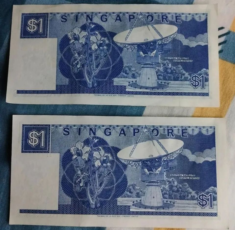 新加坡建国一代的$1纸币重现！这两张连号品相太惊艳-腾讯新闻