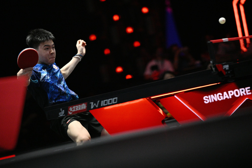 乒乓球wtt新加坡大满贯王楚钦胜高承睿