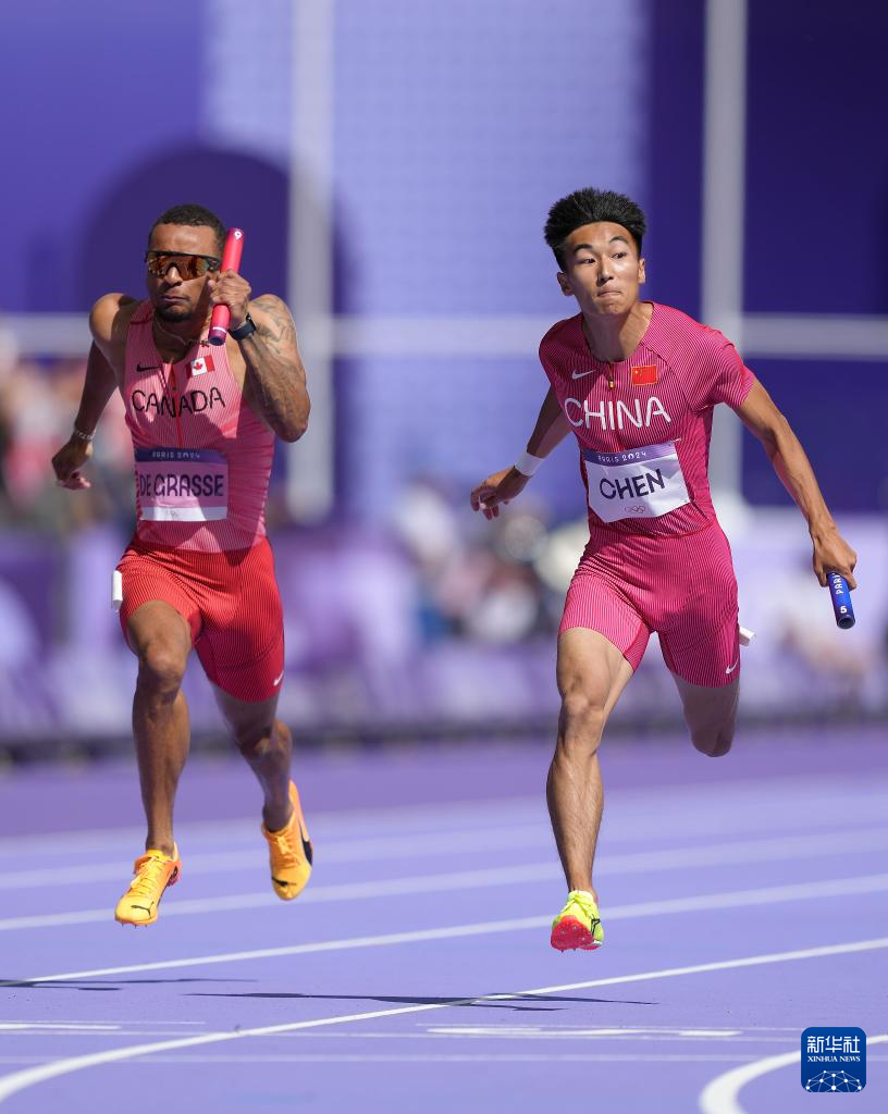 巴黎奥运会丨田径——男子4x100米接力赛况