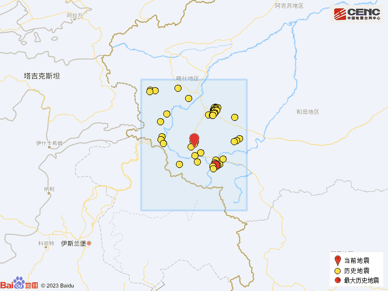 新疆喀什地区叶城县发生3.1级地震