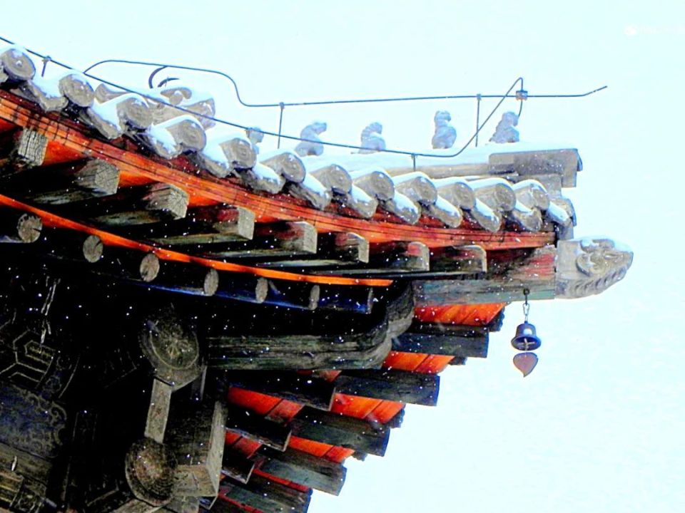 贝子庙雪景图片