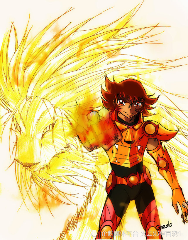 青铜五小弱中的幼狮座蛮,居然是火属性攻击系圣斗士_腾讯新闻