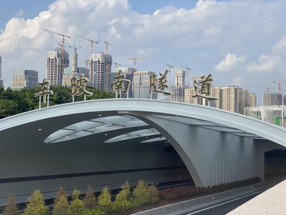 全断面浇筑的沉管隧道,也是连接广州国际金融城与琶洲大湾区琶洲数字