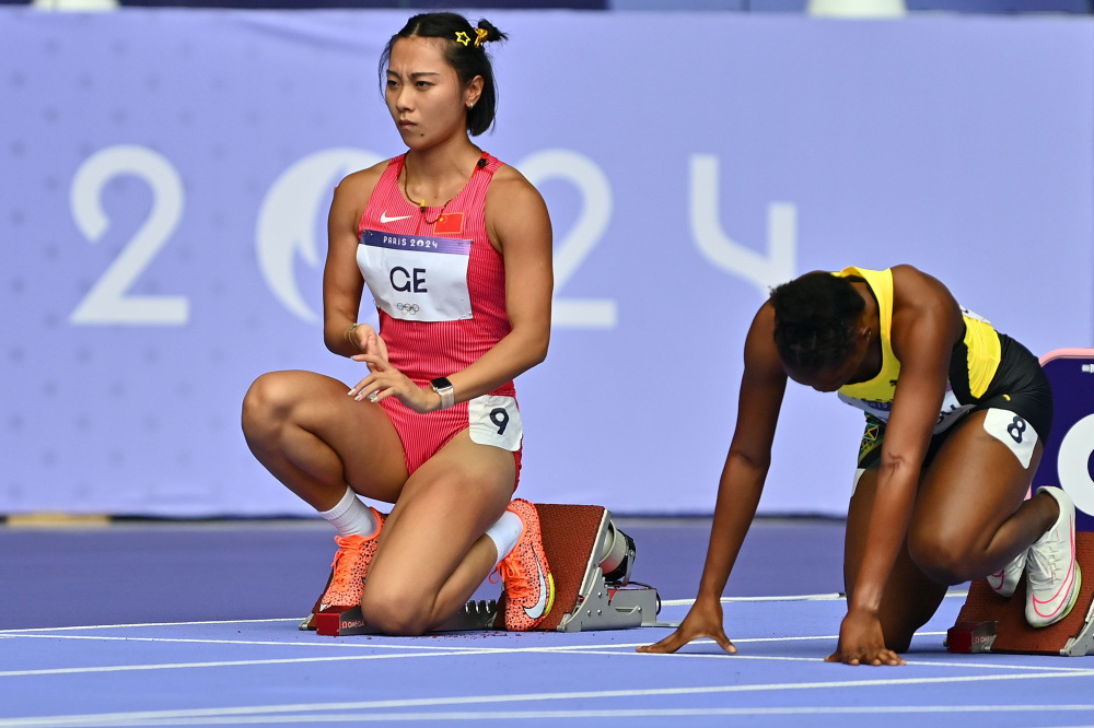 巴黎奥运会丨田径——葛曼棋亮相女子100米比赛