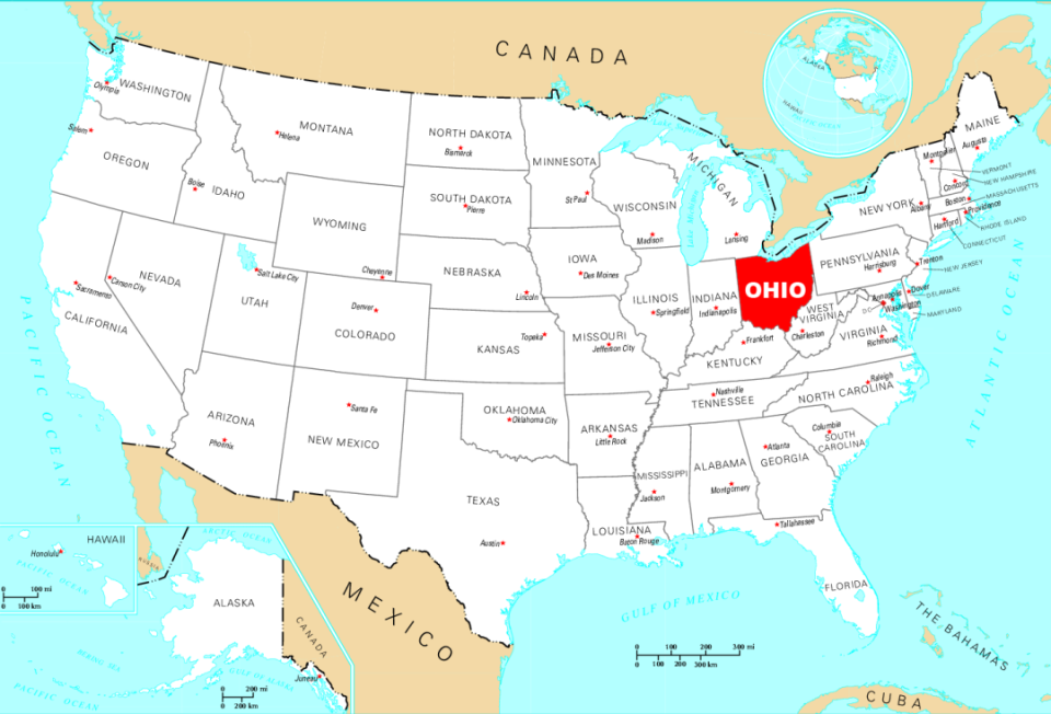 美国红蓝州分布图图片