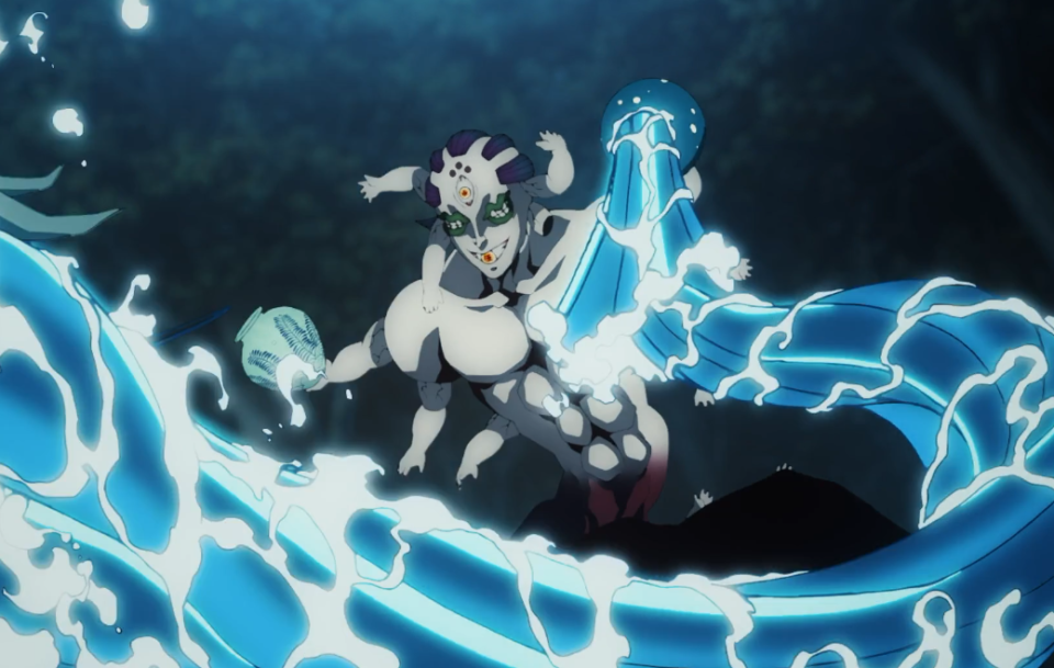 鬼灭之刃：两招就轻松压制霞柱的玉壶 这不是上六能碰瓷的实力