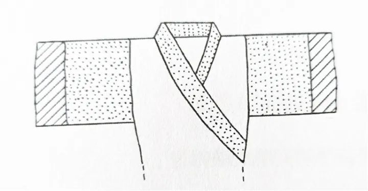 马圈湾烽燧遗址汉代玩具衣手绘图(据《敦煌马圈湾汉代烽燧遗址发掘