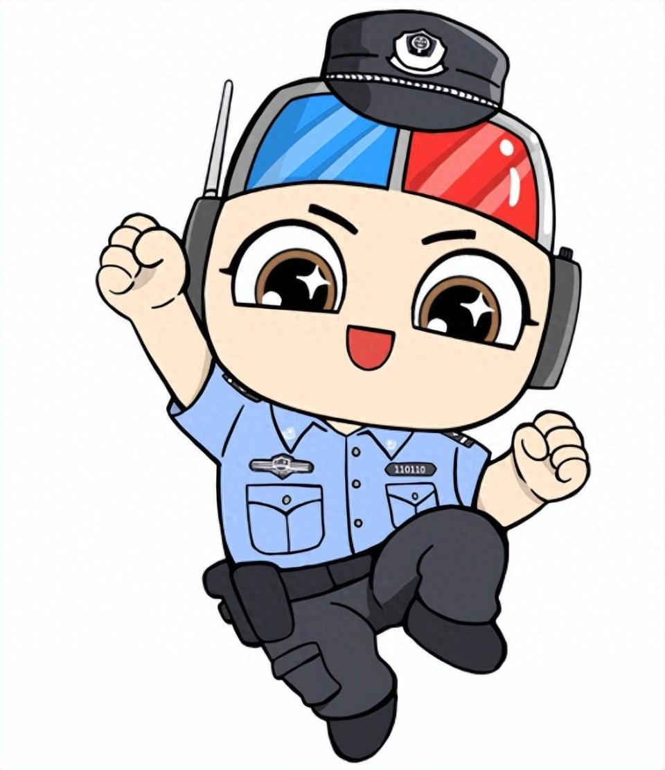 公安警察卡通图片图片