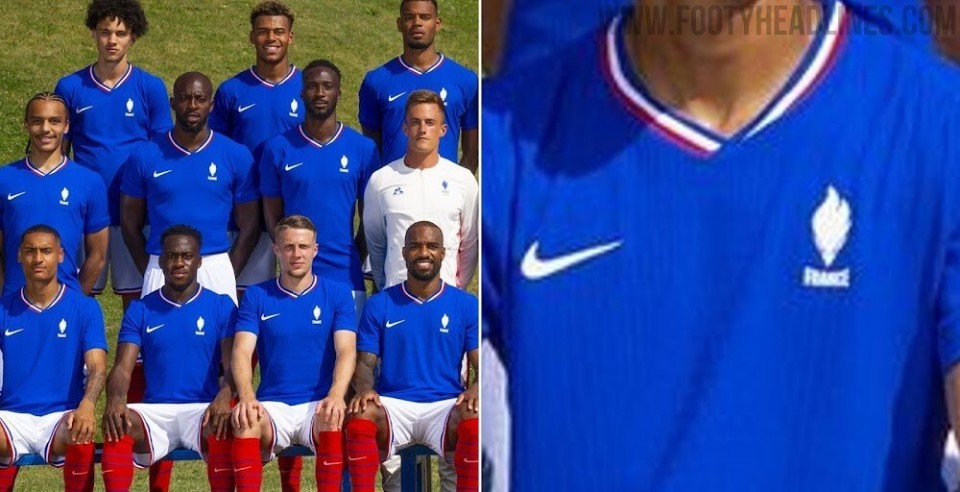 法国国奥队奥运会球衣:队徽为奥运会特别标志