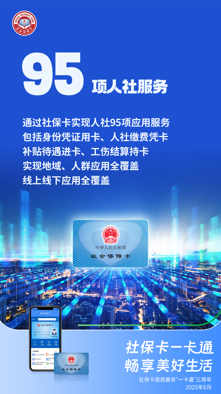 社保卡居民服务一卡通数字看成就