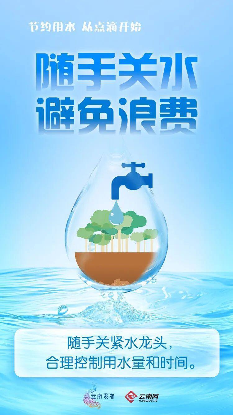 节约用水我们倡议