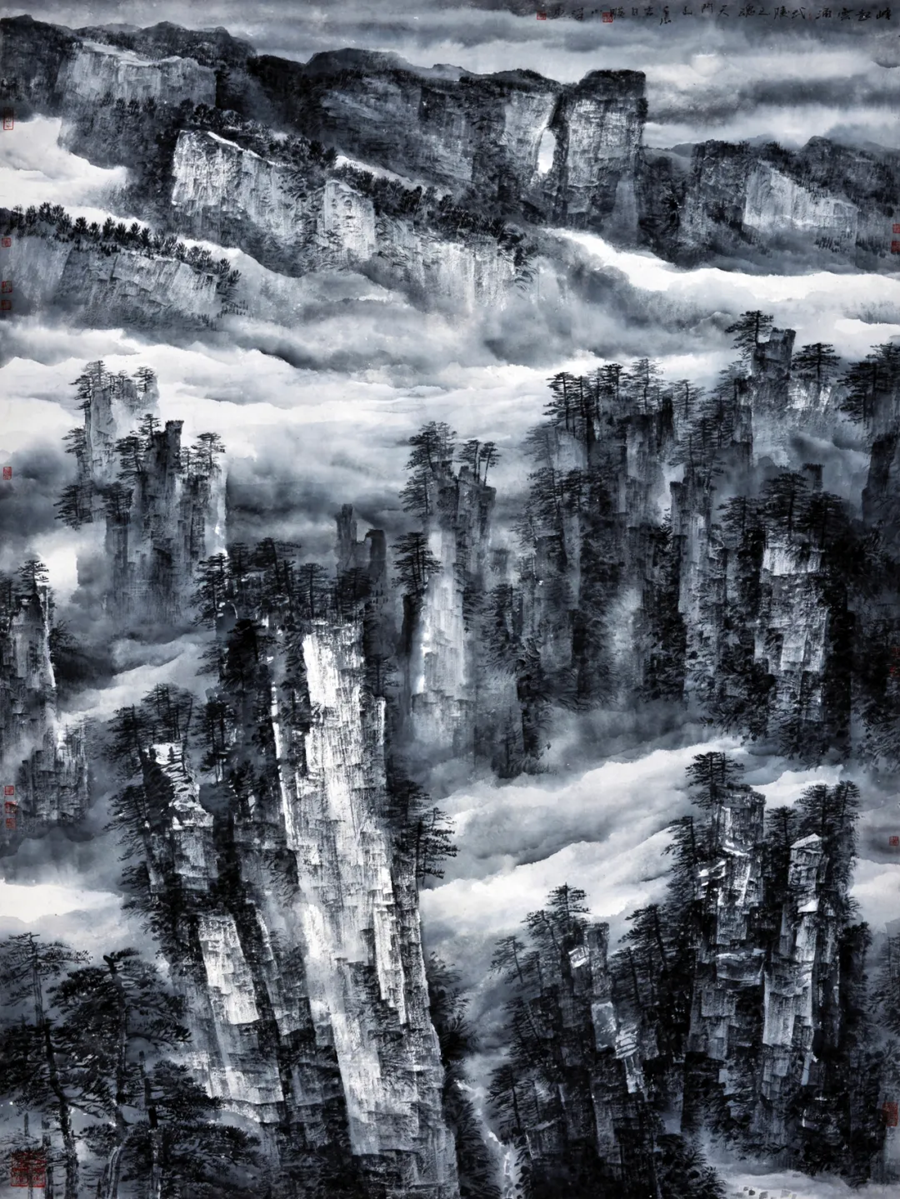 艺评丨旷小津山水：山川无极_腾讯新闻