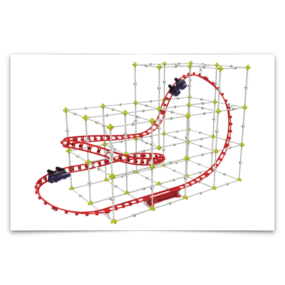 过山车工程建筑用赫宝的机器人,可以在格斗竞技中学习机械工程原理,而