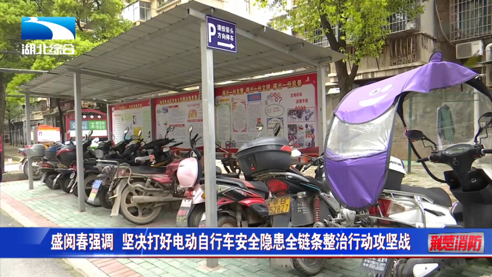 《荆楚消防》第287期丨盛阅春强调 坚决打好电动自行车安全隐患全链条
