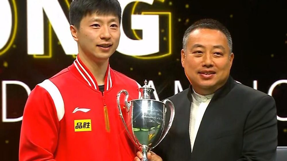 马龙全英文发言,拥抱刘国梁!