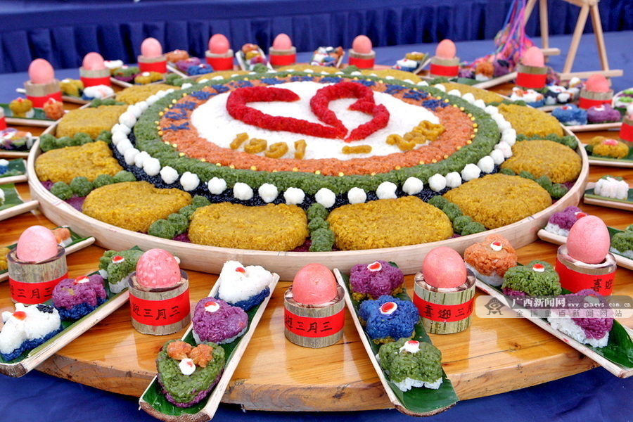 全国独有赛事大化举行五色糯米饭厨艺大比拼