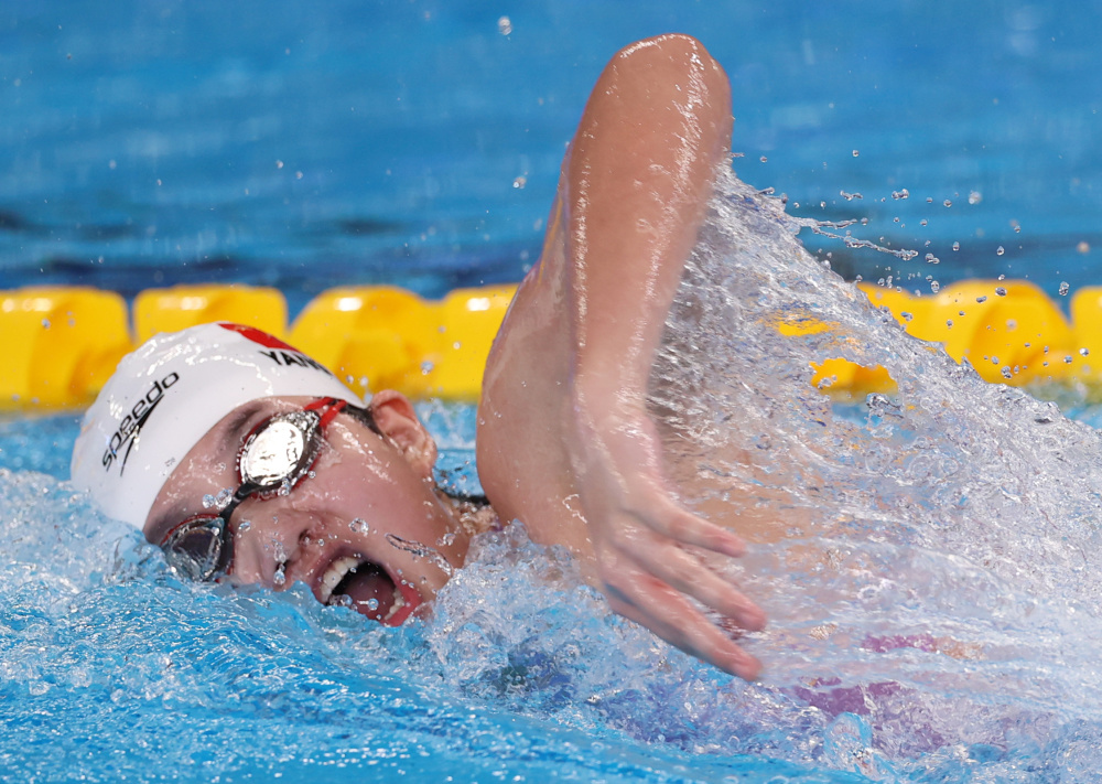 游泳——女子4x200自由泳接力:中国队夺冠