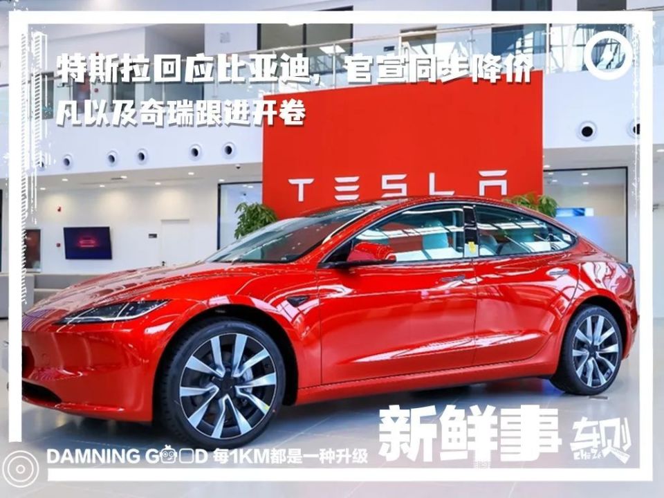 特斯拉回应比亚迪官宣同步降价飞凡以及奇瑞跟进开卷