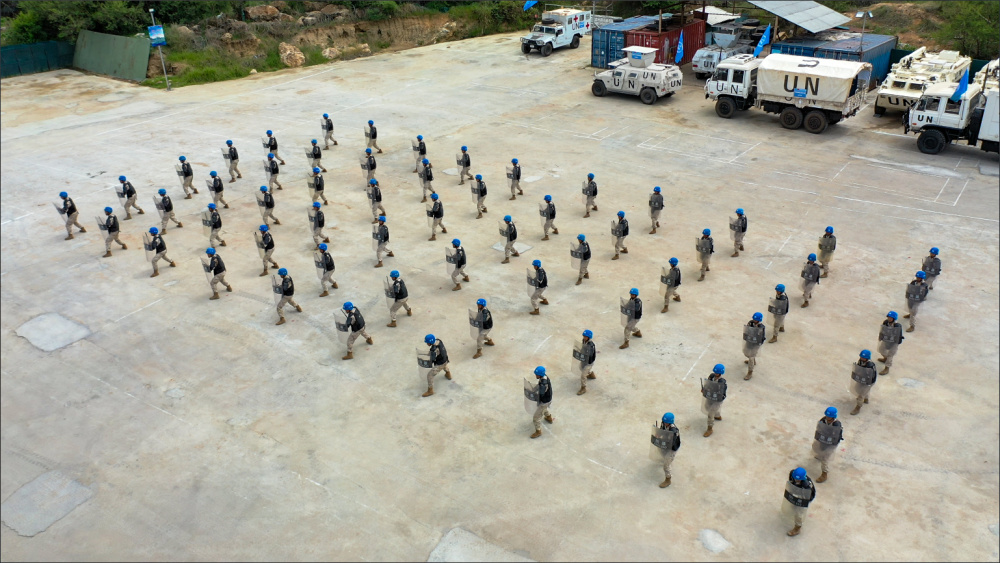 我第九批赴南苏丹朱巴维和步兵营迎接联合国军事和警察能力调研团考察