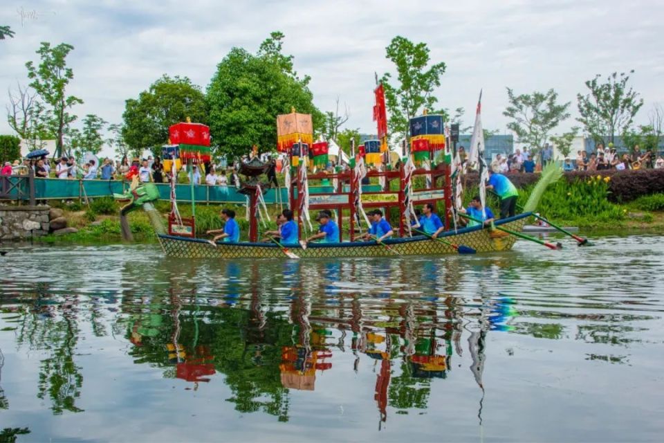 龙舟竞演,汉服装扮,花式露营,特色市集……杭州蒋村太热闹了