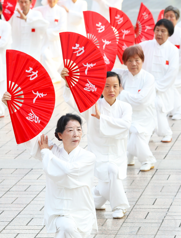 "武"动太极 展银龄风采
