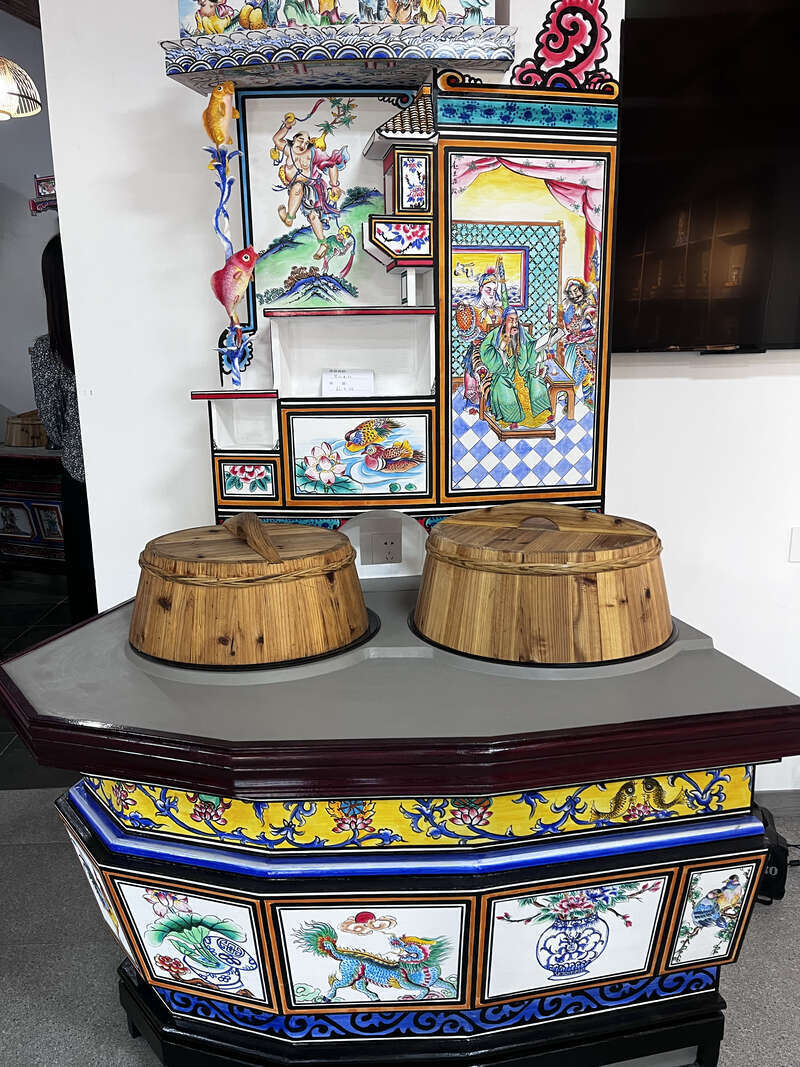 浙江嘉兴保护发展新农村非遗灶头画