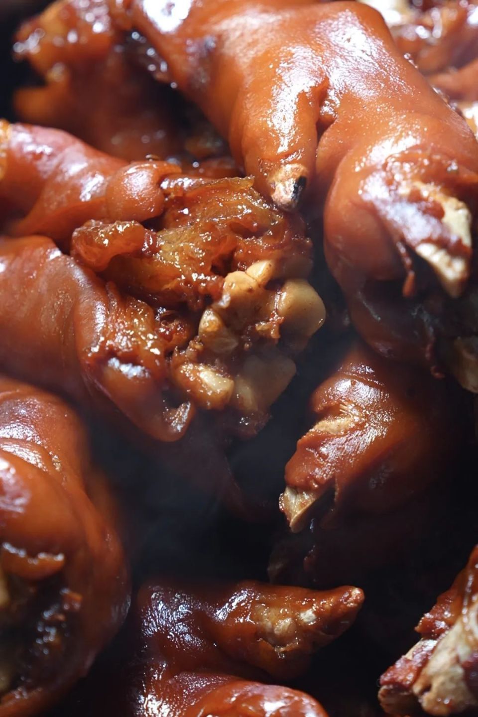 卤煮十几个小时的猪蹄,软