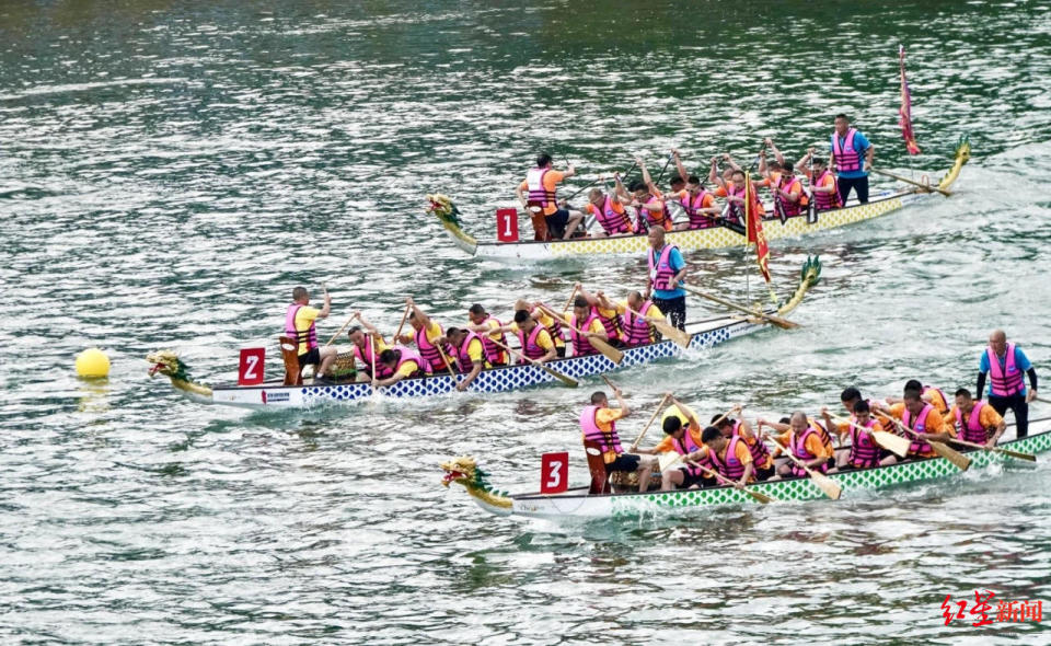龙舟大赛 资料图持续周期长 传统文化氛围感"拉满"端午假期即将来临