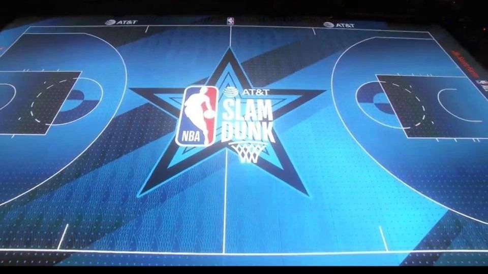 NBA全明星赛首次采用LED地板屏，深圳企业闪耀篮球盛宴