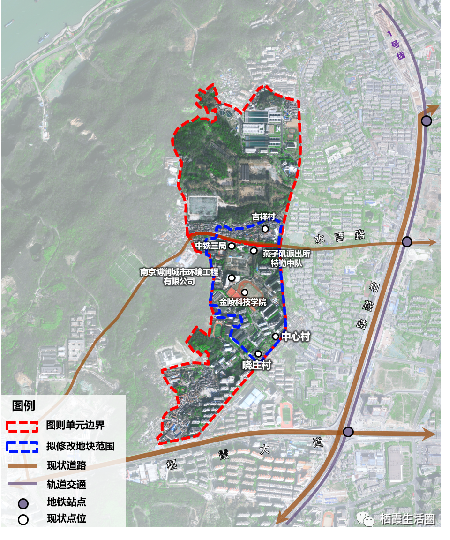 側,幕府山東側;東至直瀆路,西至幕府山,南至金陵科技學院,北至公園路