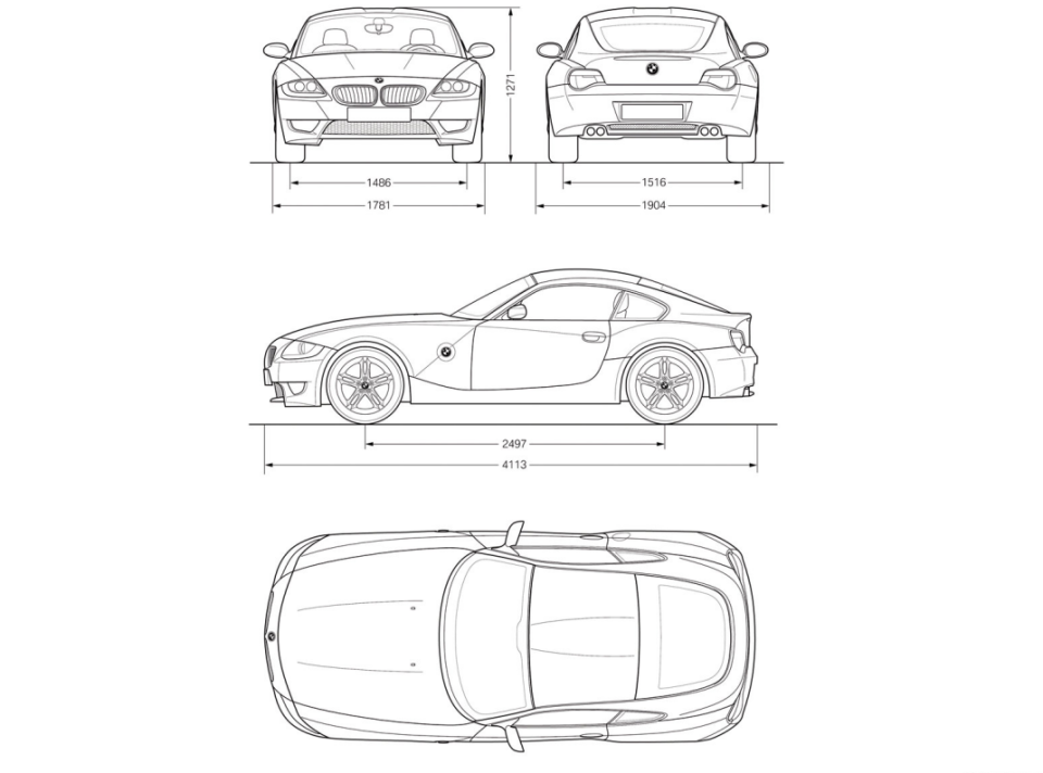 其实仔细端详,还能从z4coupe的线条中找到古典跑车的轮廓.